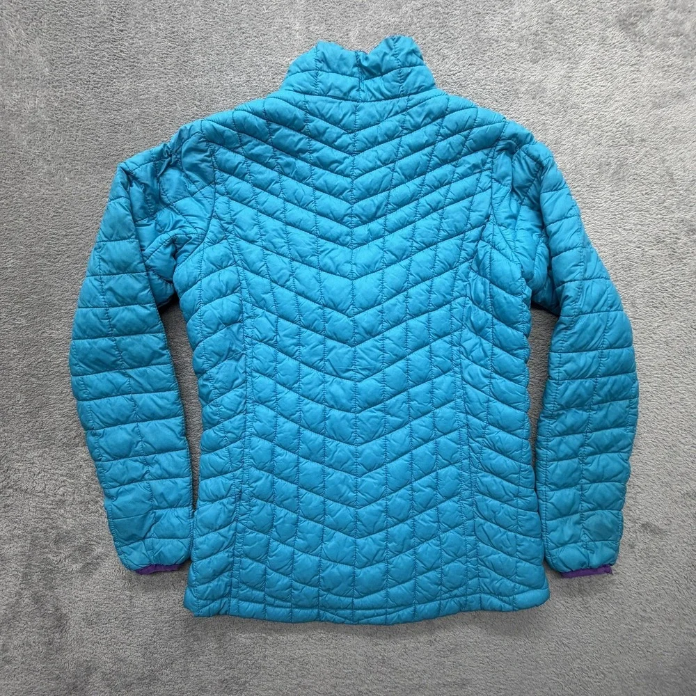 Snozu Jacket Girls Large‎ 14-16 Blue Quilted Puffer Full Zip Insulated Warm